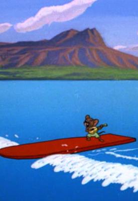 TOM & JERRY "Cruise Cat" Jerry surfs Diamond Head